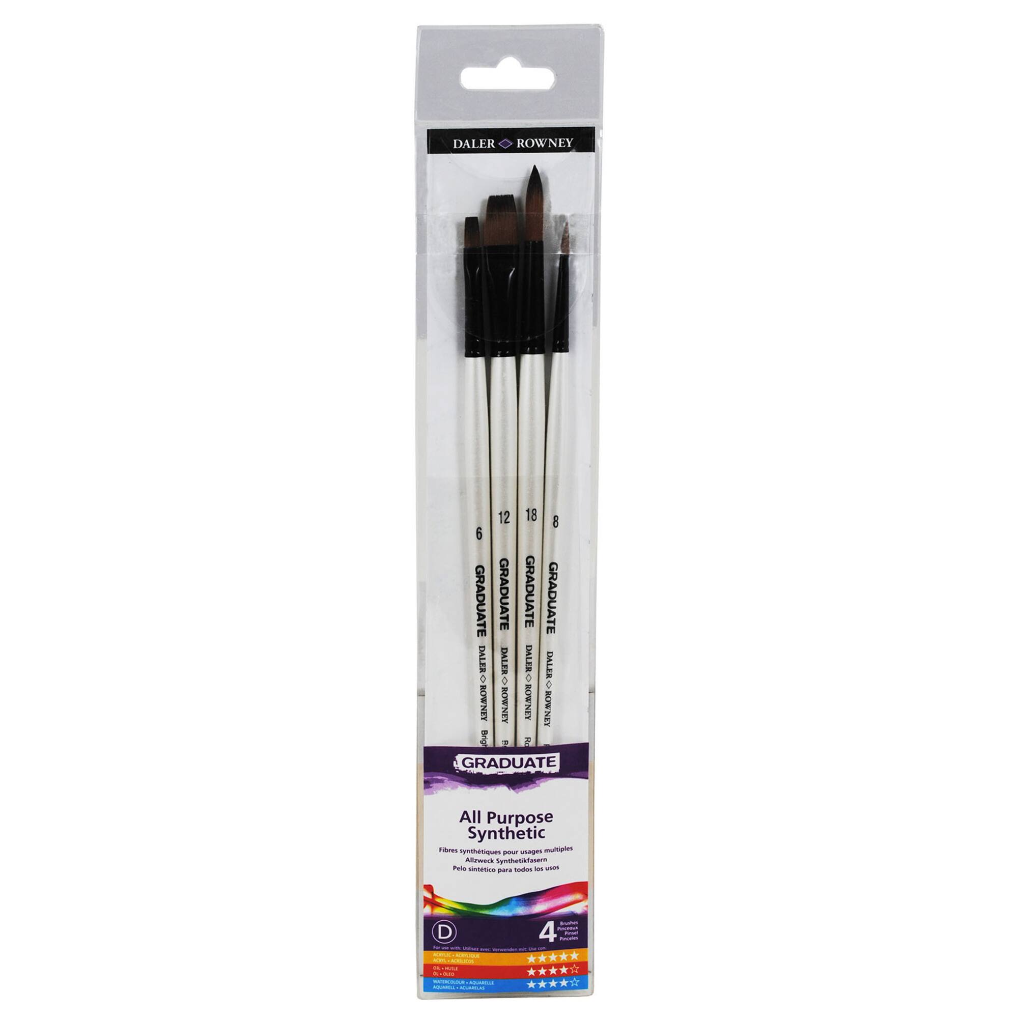 Daler‑Rowney® Graduate All Purpose Synthetic Paintbrushes Set